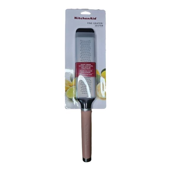 NEW KitchenAid Gourmet Etched Fine Grater/Zester in Dried Rose [Pink] - Picture 1 of 3